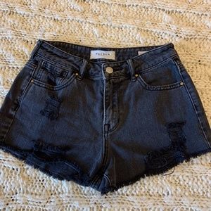 High Rise Black Festival Shorts